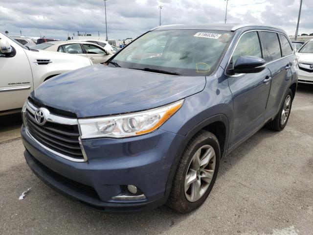Photo 2 from auction – 2016 TOYOTA HIGHLANDER with VIN 5TDYKRFH1GS124610
