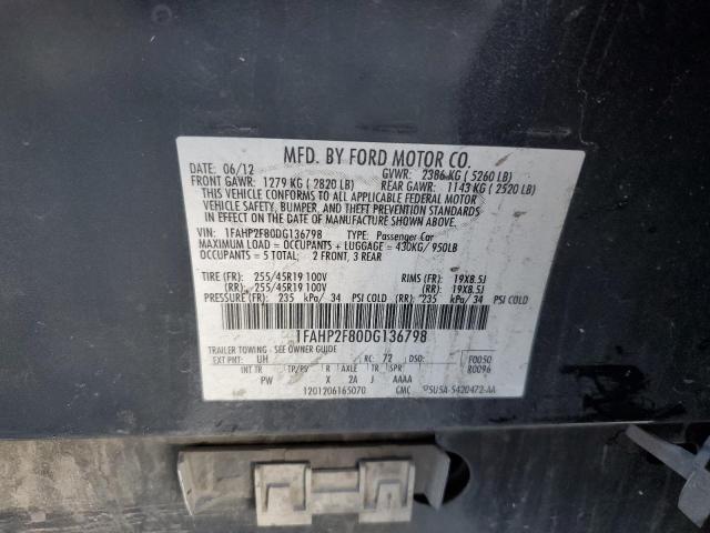Photo 10 from auction – 2013 FORD TAURUS LIM with VIN 1FAHP2F80DG136798