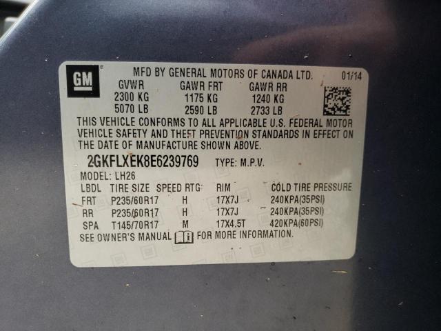 Photo 10 from auction – 2014 GMC TERRAIN SL with VIN 2GKFLXEK8E6239769