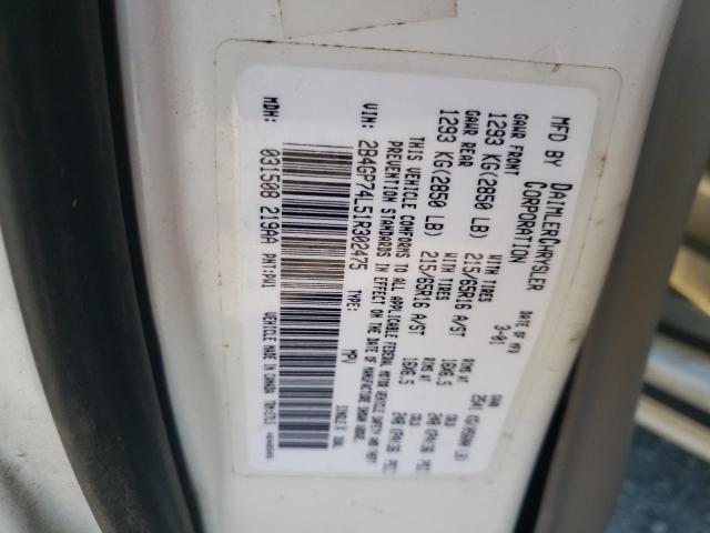Photo 10 from auction – 2001 DODGE GRAND CARA with VIN 2B4GP74L51R302475