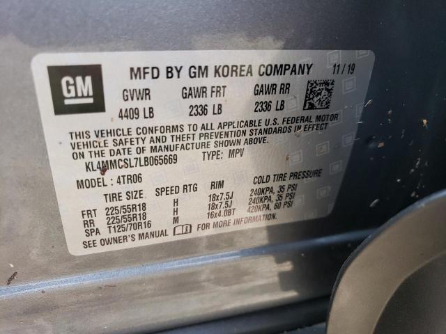 Photo 10 from auction – 2020 BUICK ENCORE GX with VIN KL4MMCSL7LB065669