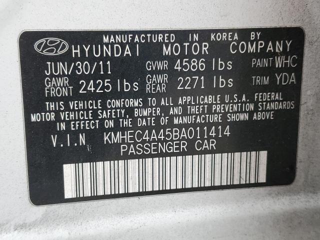 Photo 10 from auction – 2011 HYUNDAI SONATA HYB with VIN KMHEC4A45BA011414