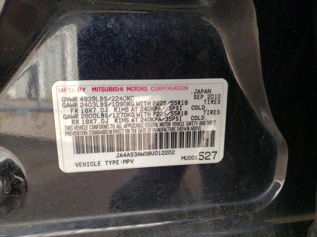 Photo 10 from auction – 2011 MITSUBISHI OUTLANDER with VIN JA4AS3AW3BU012202