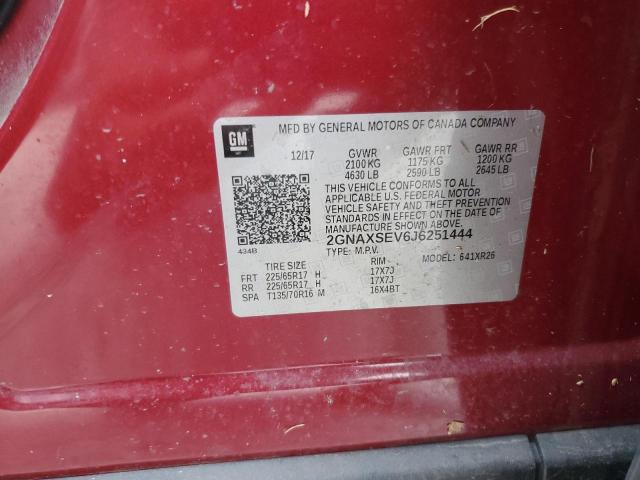 Photo 10 from auction – 2018 CHEVROLET EQUINOX LT with VIN 2GNAXSEV6J6251444