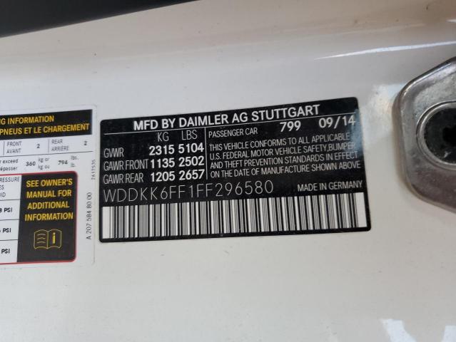 Photo 10 from auction – 2015 MERCEDES-BENZ E 400 with VIN WDDKK6FF1FF296580