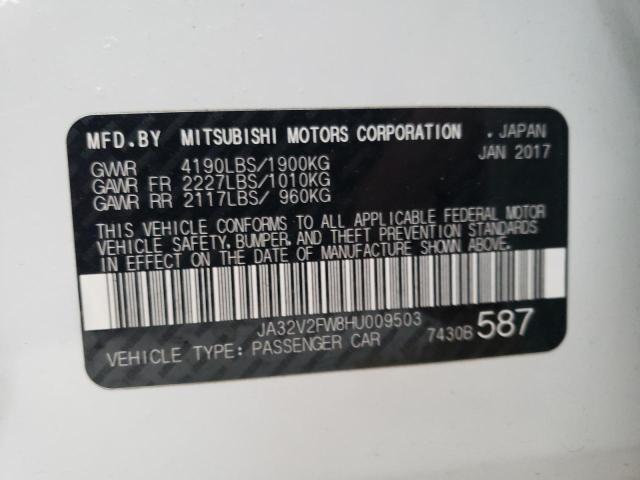Photo 10 from auction – 2017 MITSUBISHI LANCER ES with VIN JA32V2FW8HU009503
