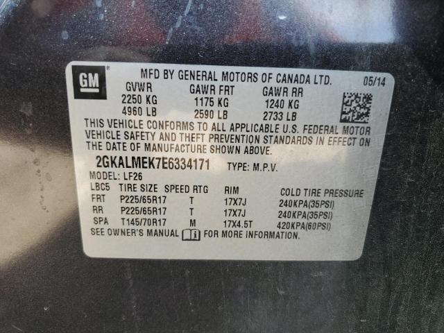 Photo 10 from auction – 2014 GMC TERRAIN SL with VIN 2GKALMEK7E6334171