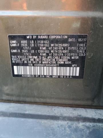 Photo 10 from auction – 2017 SUBARU OUTBACK 2. with VIN 4S4BSAFC9H3409677