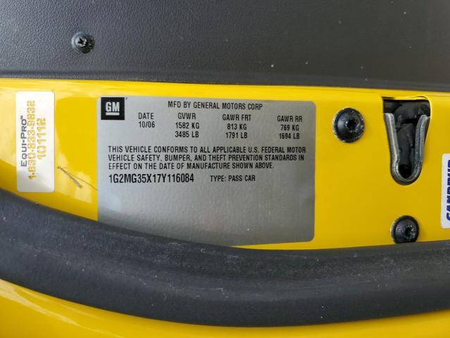 Photo 10 from auction – 2007 PONTIAC SOLSTICE G with VIN 1G2MG35X17Y116084