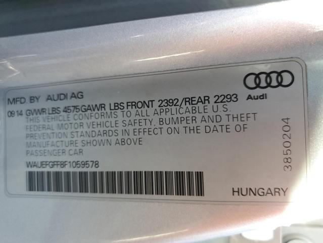 Photo 10 from auction – 2015 AUDI A3 PREMIUM with VIN WAUEFGFF8F1059578