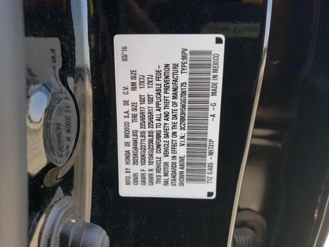 Photo 10 from auction – 2016 HONDA CRV with VIN 3CZRM3H56GG706175