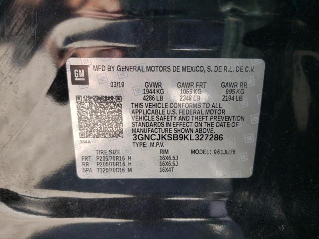 Photo 10 from auction – 2019 CHEVROLET TRAX LS with VIN 3GNCJKSB9KL327286