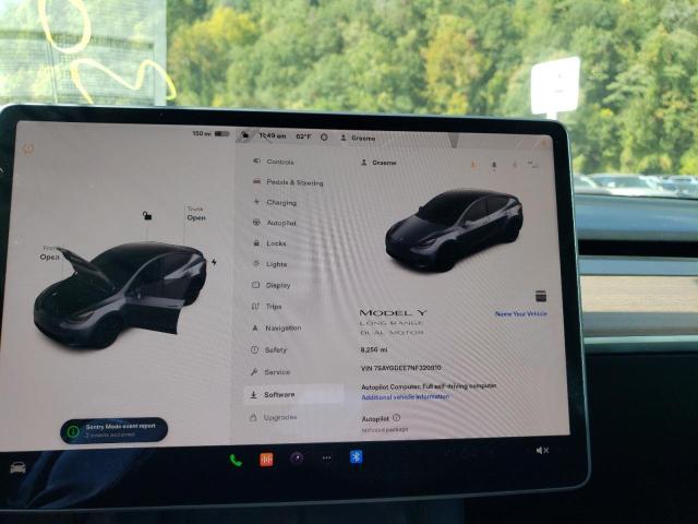 Photo 8 from auction – 2022 TESLA MODEL Y with VIN 7SAYGDEE7NF320910