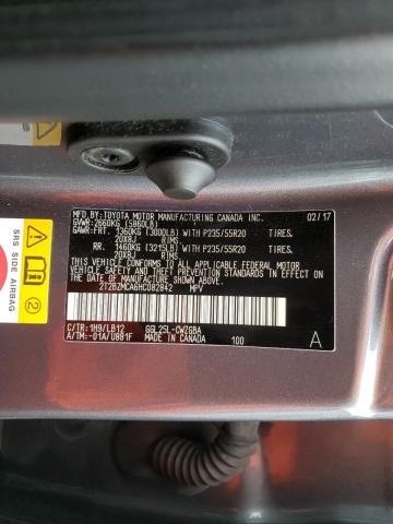 Фото 10 с аукциона – 2017 LEXUS RX 350 BAS с VIN 2T2BZMCA6HC082842