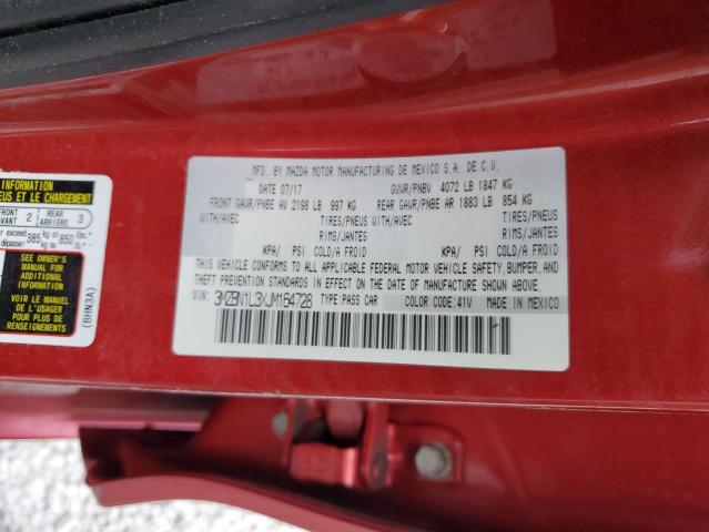 Photo 10 from auction – 2018 MAZDA 3 TOURING with VIN 3MZBN1L3XJM164728