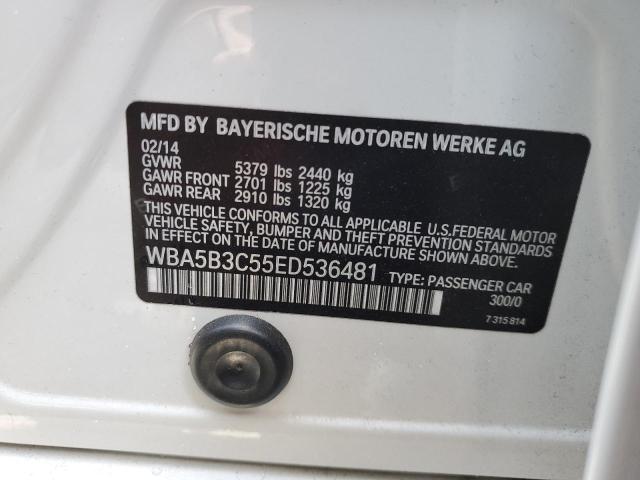 Photo 10 from auction – 2014 BMW 535 XI with VIN WBA5B3C55ED536481