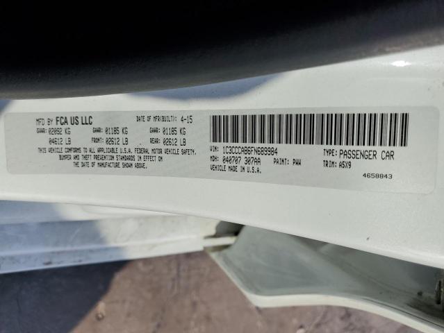 Photo 10 from auction – 2015 CHRYSLER 200 LIMITE with VIN 1C3CCCAB6FN689984