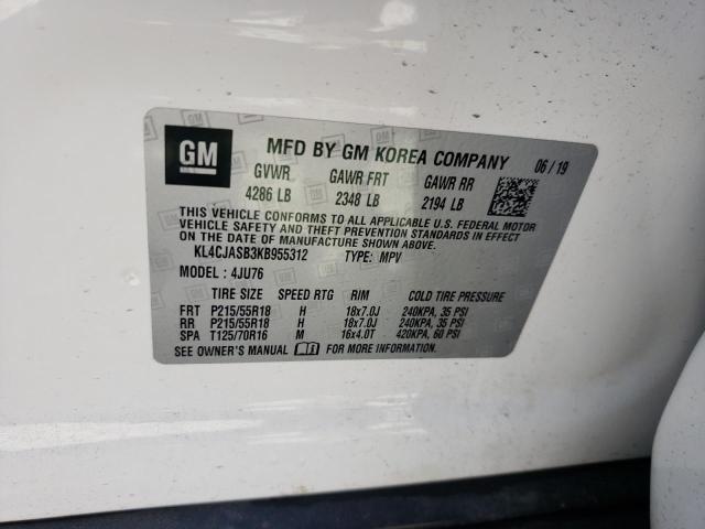 Photo 10 from auction – 2019 BUICK ENCORE PRE with VIN KL4CJASB3KB955312