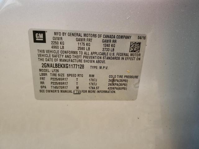Photo 10 from auction – 2016 CHEVROLET EQUINOX LS with VIN 2GNALBEKXG1177128