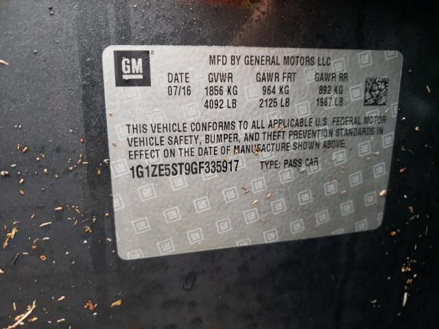 Photo 10 from auction – 2016 CHEVROLET MALIBU LT with VIN 1G1ZE5ST9GF335917
