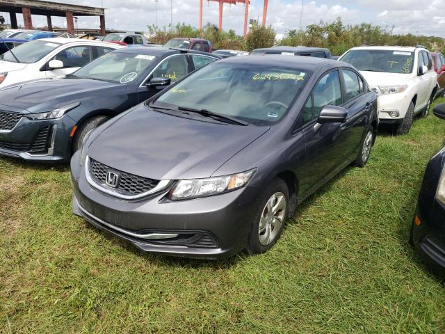 Photo 2 from auction – 2014 HONDA CIVIC LX with VIN 19XFB2F5XEE004705