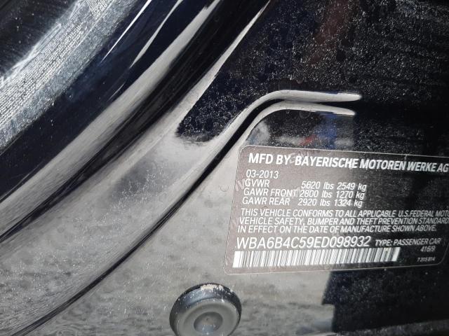 Foto 10 de la subasta – 2014 BMW 650 XI GRA con VIN WBA6B4C59ED098932