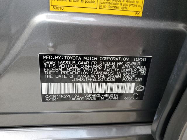 Photo 10 from auction – 2020 LEXUS LS 500 BAS with VIN JTHD51FF6L5013006