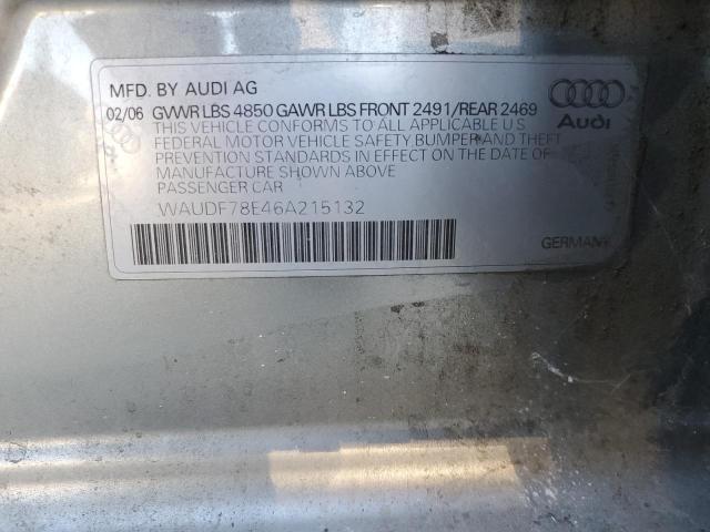 Photo 10 from auction – 2006 AUDI A4 2.0T QU with VIN WAUDF78E46A215132