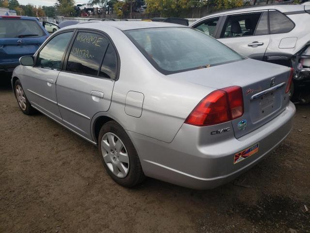 Photo 3 from auction – 2002 HONDA CIVIC EX with VIN 2HGES26842H526995