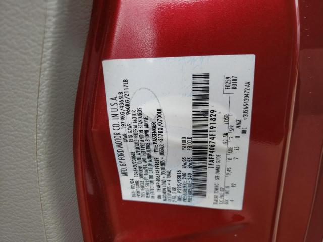 Photo 10 from auction – 2004 FORD MUSTANG with VIN 1FAFP40674F191829