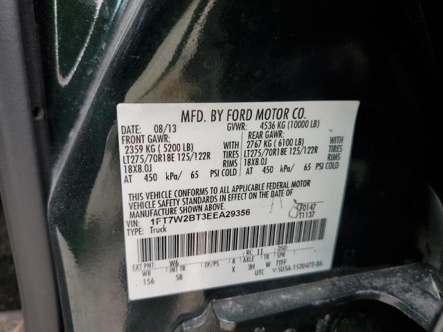 Photo 10 from auction – 2014 FORD F250 SUPER with VIN 1FT7W2BT3EEA29356