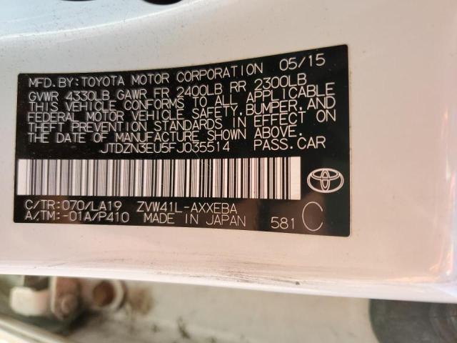 Photo 10 from auction – 2015 TOYOTA PRIUS V with VIN JTDZN3EU5FJ035514