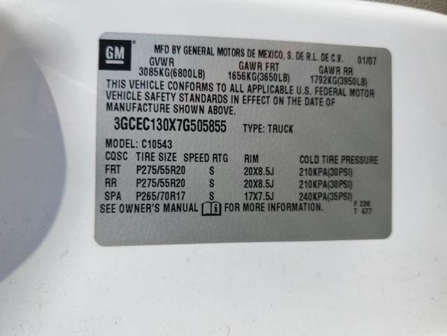 Photo 10 from auction – 2007 CHEVROLET SILVERADO with VIN 3GCEC130X7G505855