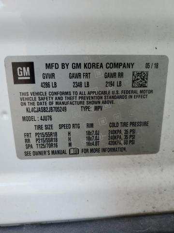 Photo 10 from auction – 2018 BUICK ENCORE PRE with VIN KL4CJASB2JB705249