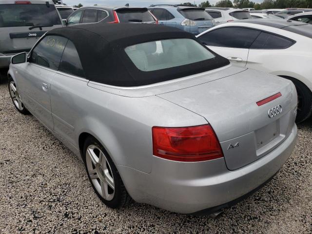 Photo 3 from auction – 2007 AUDI A4 2.0T CA with VIN WAUAF48H97K026919