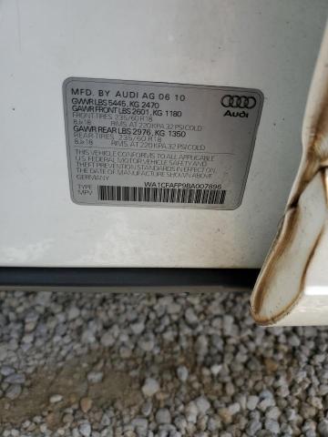 Photo 10 from auction – 2011 AUDI Q5 PREMIUM with VIN WA1CFAFP9BA007896