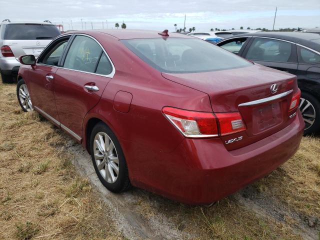 Photo 3 from auction – 2010 LEXUS ES 350 with VIN JTHBK1EG7A2361101