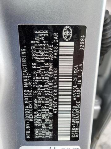 Photo 10 from auction – 2017 TOYOTA CAMRY LE with VIN 4T1BF1FK8HU454163
