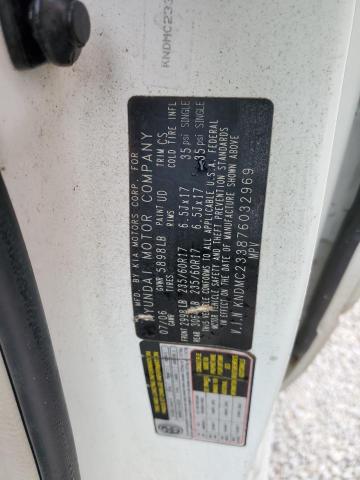 Photo 10 from auction – 2007 HYUNDAI ENTOURAGE with VIN KNDMC233876032969