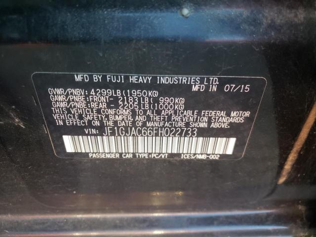 Photo 10 from auction – 2015 SUBARU IMPREZA PR with VIN JF1GJAC66FH022733