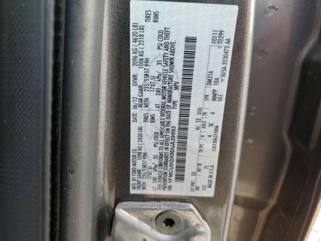 Photo 10 from auction – 2013 FORD ESCAPE SE with VIN 1FMCU0GX0DUA39993