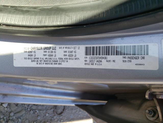 Foto 10 de la subasta – 2013 DODGE AVENGER SX con VIN 1C3CDZCB7DN594361