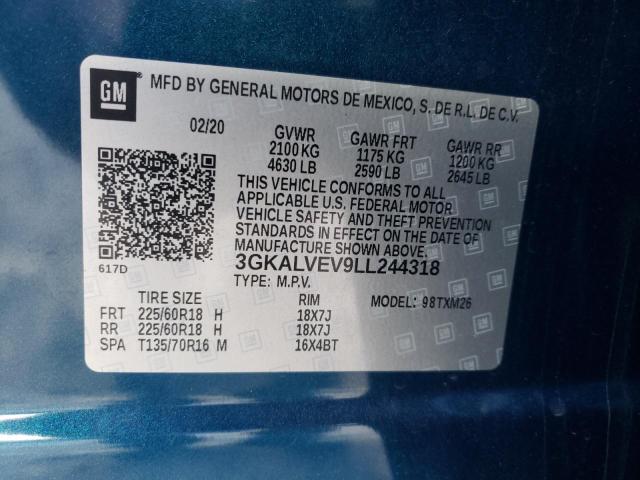 Photo 10 from auction – 2020 GMC TERRAIN SL with VIN 3GKALVEV9LL244318