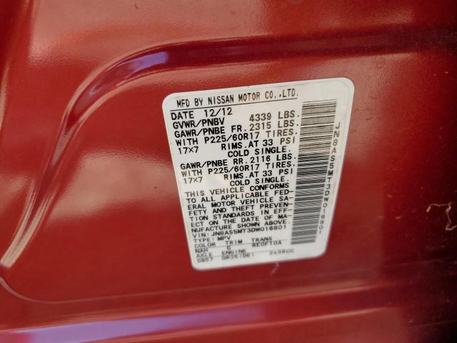 Photo 10 from auction – 2013 NISSAN ROGUE S with VIN JN8AS5MT3DW016801
