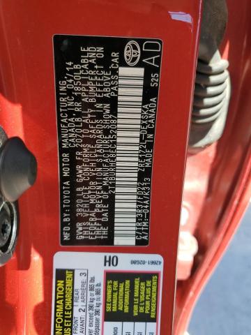 Photo 10 from auction – 2014 TOYOTA COROLLA L with VIN 2T1BURHE8EC152087