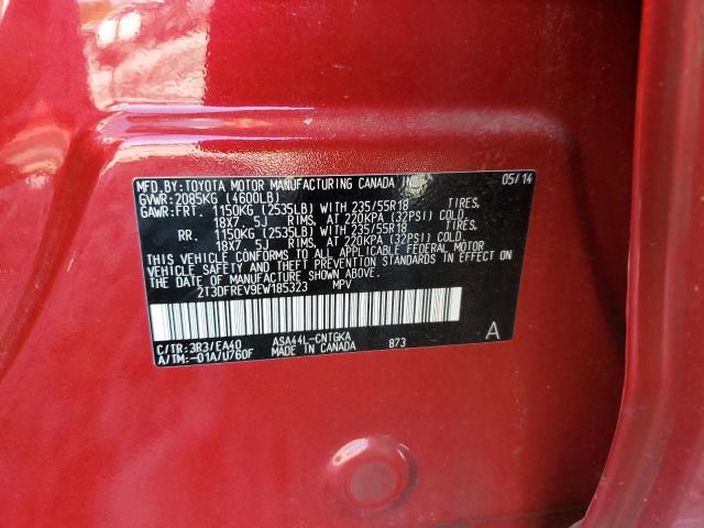 Photo 10 from auction – 2014 TOYOTA RAV4 LIMIT with VIN 2T3DFREV9EW185323