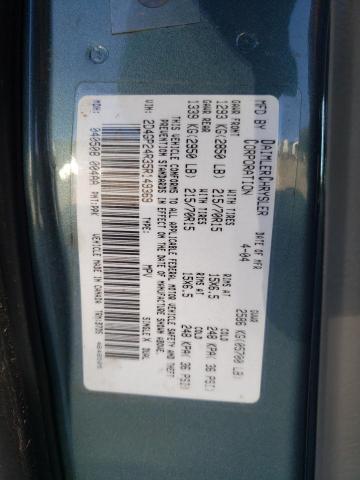 Photo 10 from auction – 2005 DODGE GRAND CARA with VIN 2D4GP24R35R149369