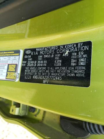 Photo 10 from auction – 2014 KIA SOUL with VIN KNDJN2A22E7712445