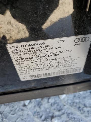 Photo 10 from auction – 2022 AUDI Q5 PREMIUM with VIN WA1EAAFY6N2073613
