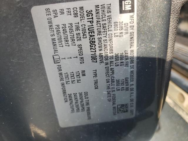 Photo 10 from auction – 2011 GMC SIERRA C15 with VIN 3GTP1UEA5BG271087